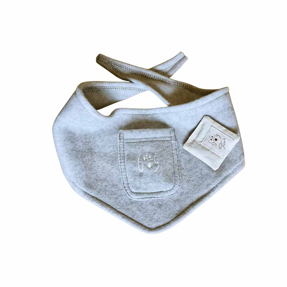 Foulard pour chien gris avec lavande - Dog Filou's (BIO)
