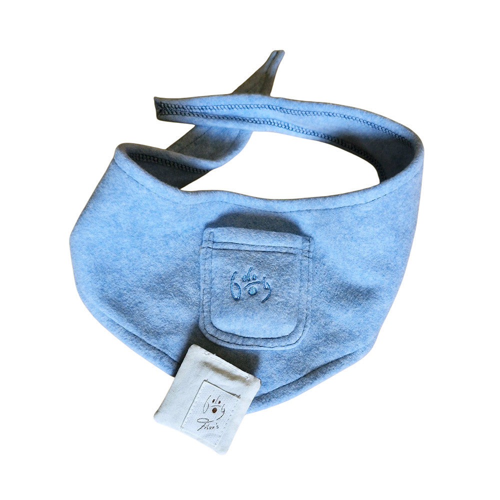 Bandana pour chien bleu lavande - Dog Filou's (BIO)