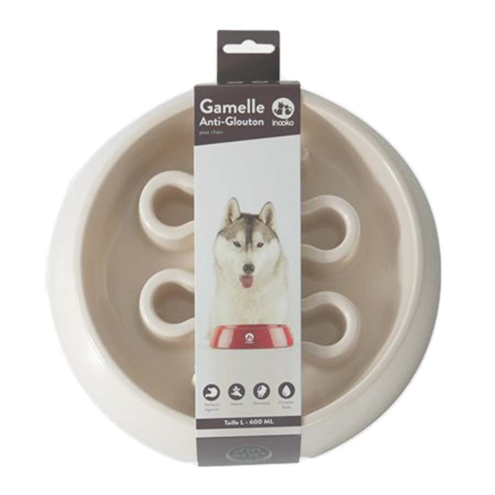 Gamelle anti-glouton pour chien inooko