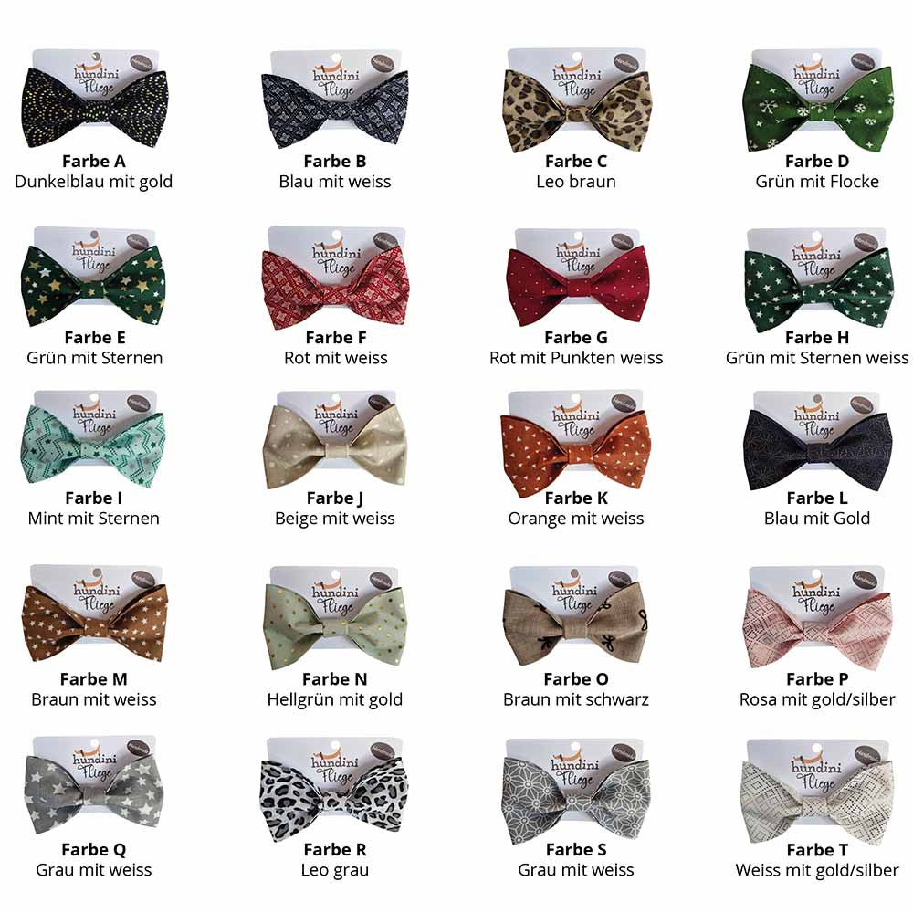 Bow ties for dogs - handmade by hundini - Limited Edition