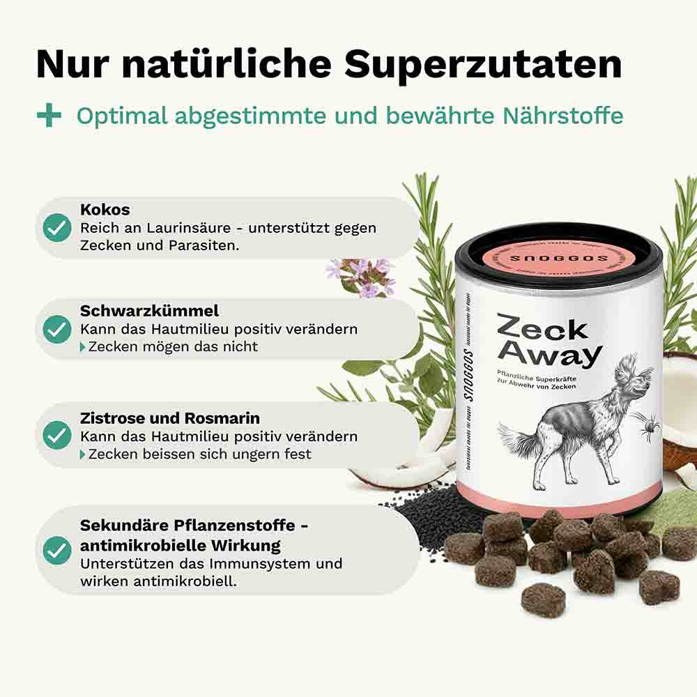 Zeck Away Hundesnack - Zeckenabwehr - Snoggos