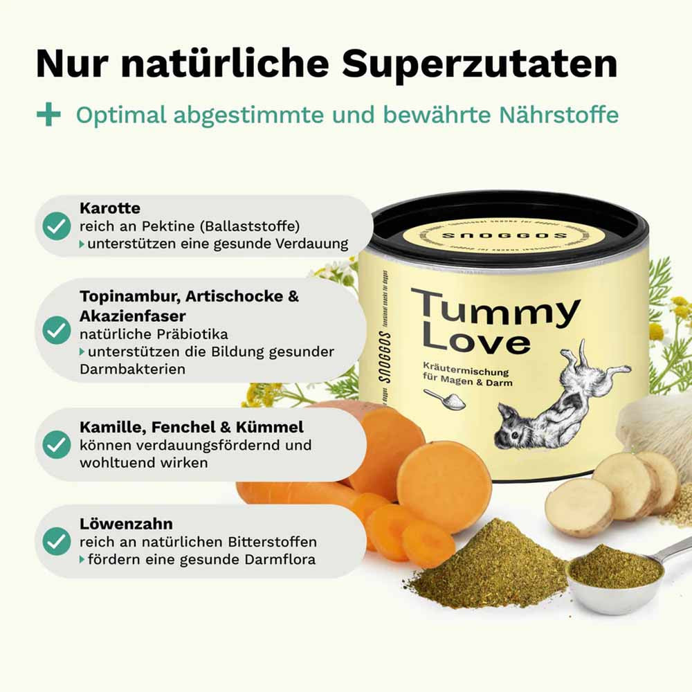 Tummy Love – Magen & Darm - Hunde Kräutermischung - Snoggos