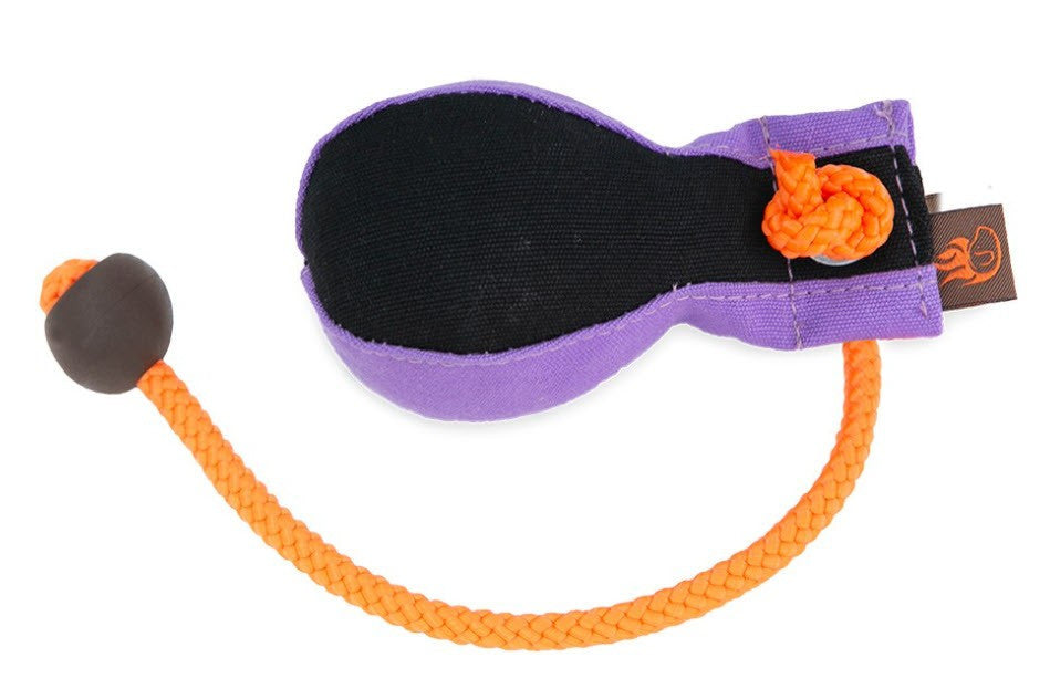 Dummyball 150g schwarz-purpur firedog