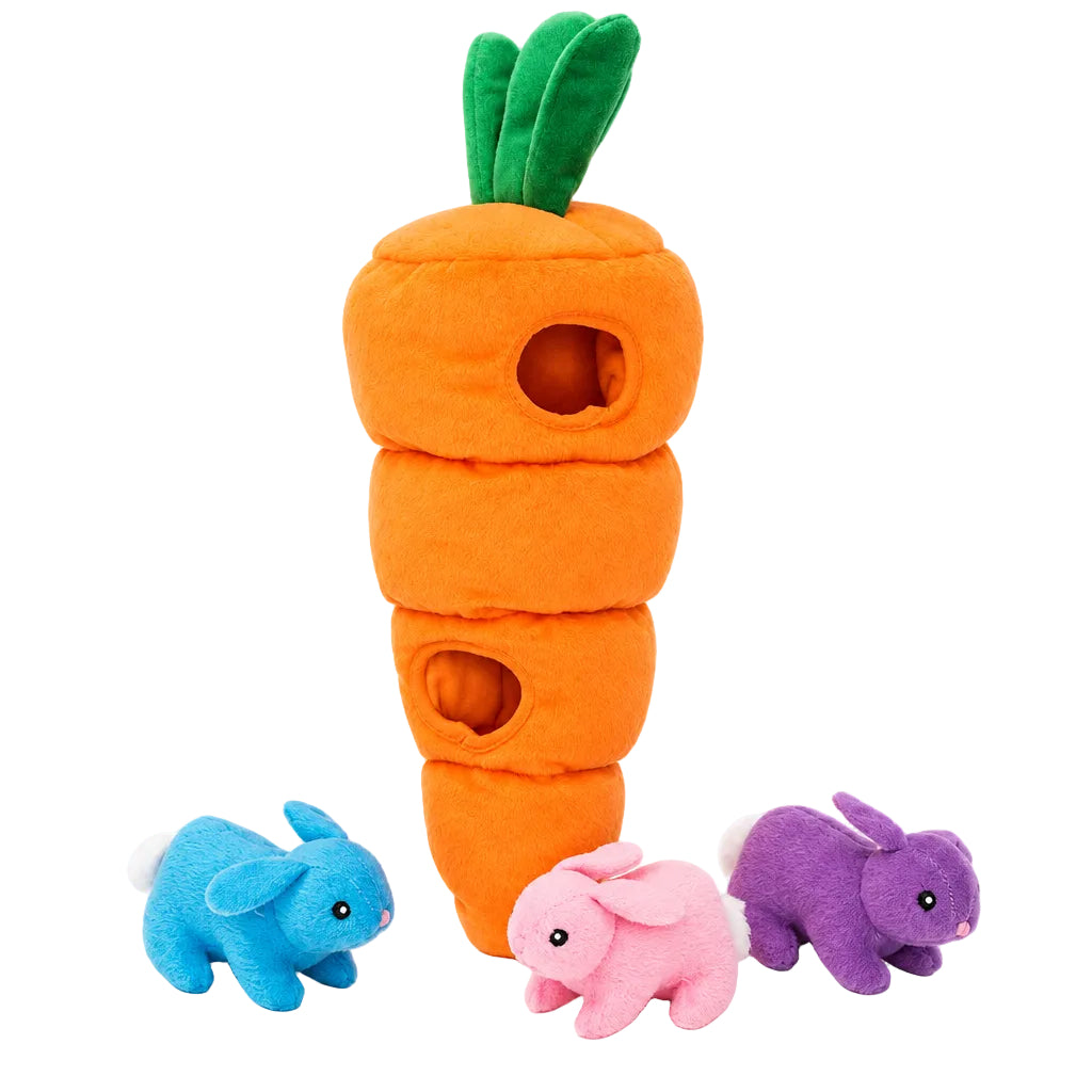 Hunde-Puzzle XL-Karotte mit Häschen