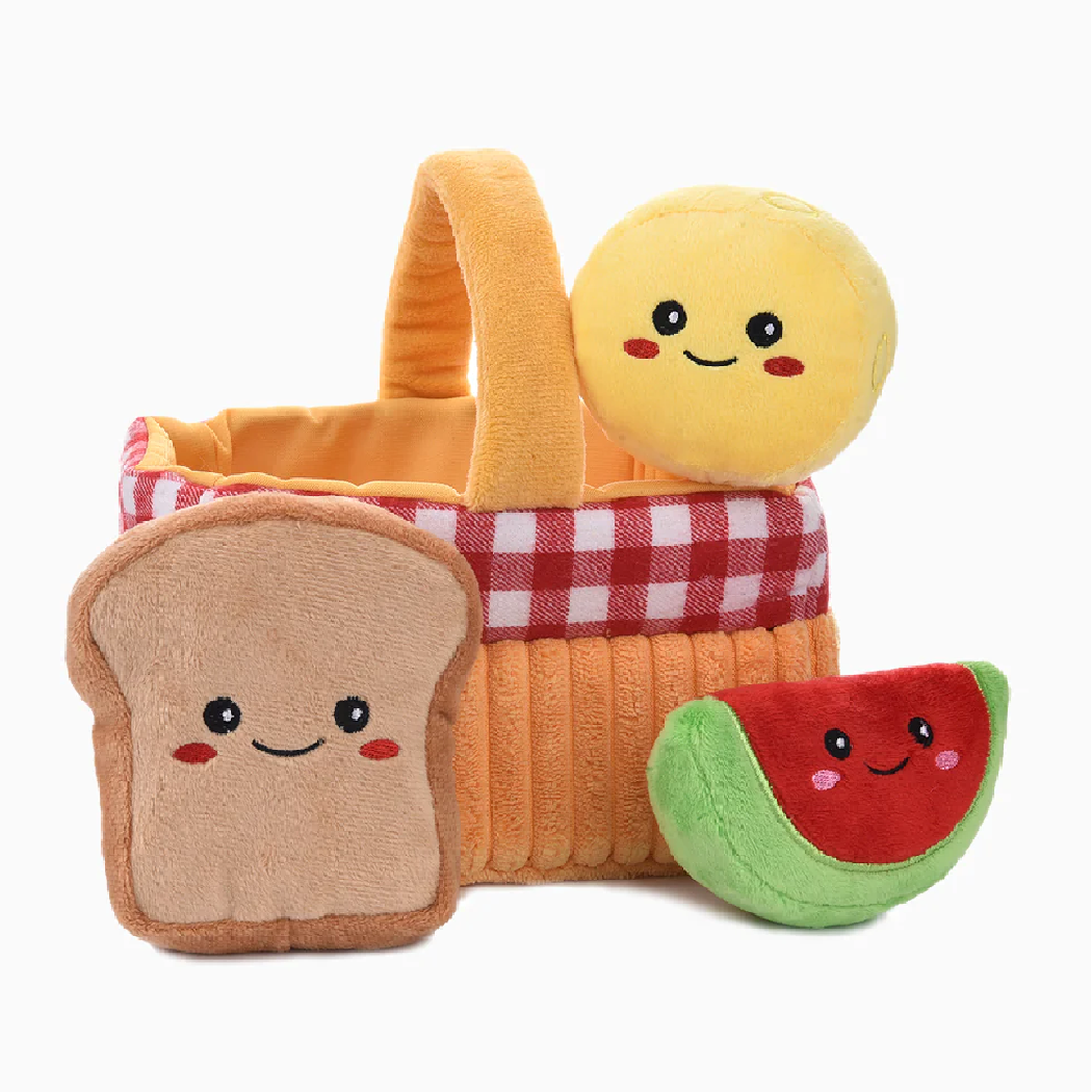 Hunde-Puzzle Picknick-Korb