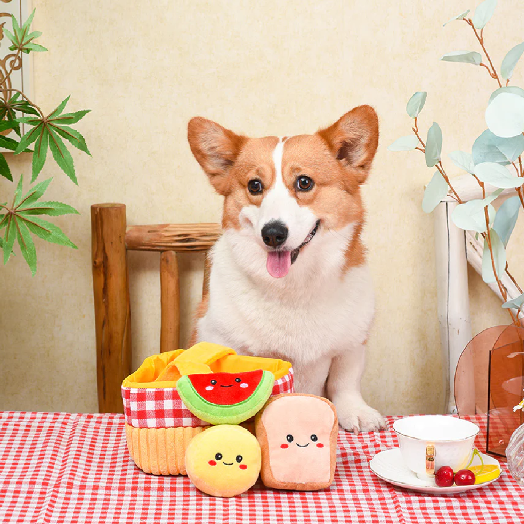 Hunde-Puzzle Picknick-Korb