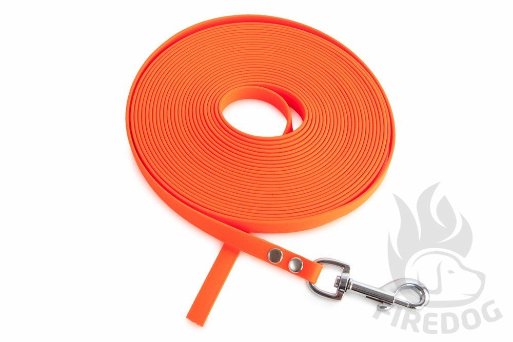 Laisse BioThane orange de firedog