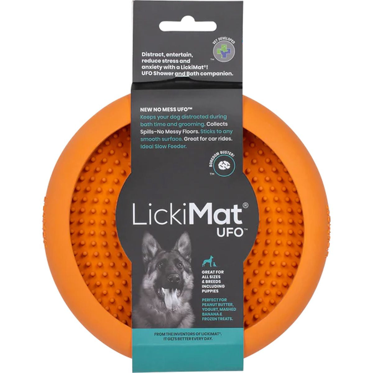Lickimat UFO Orange Slurp Bowl