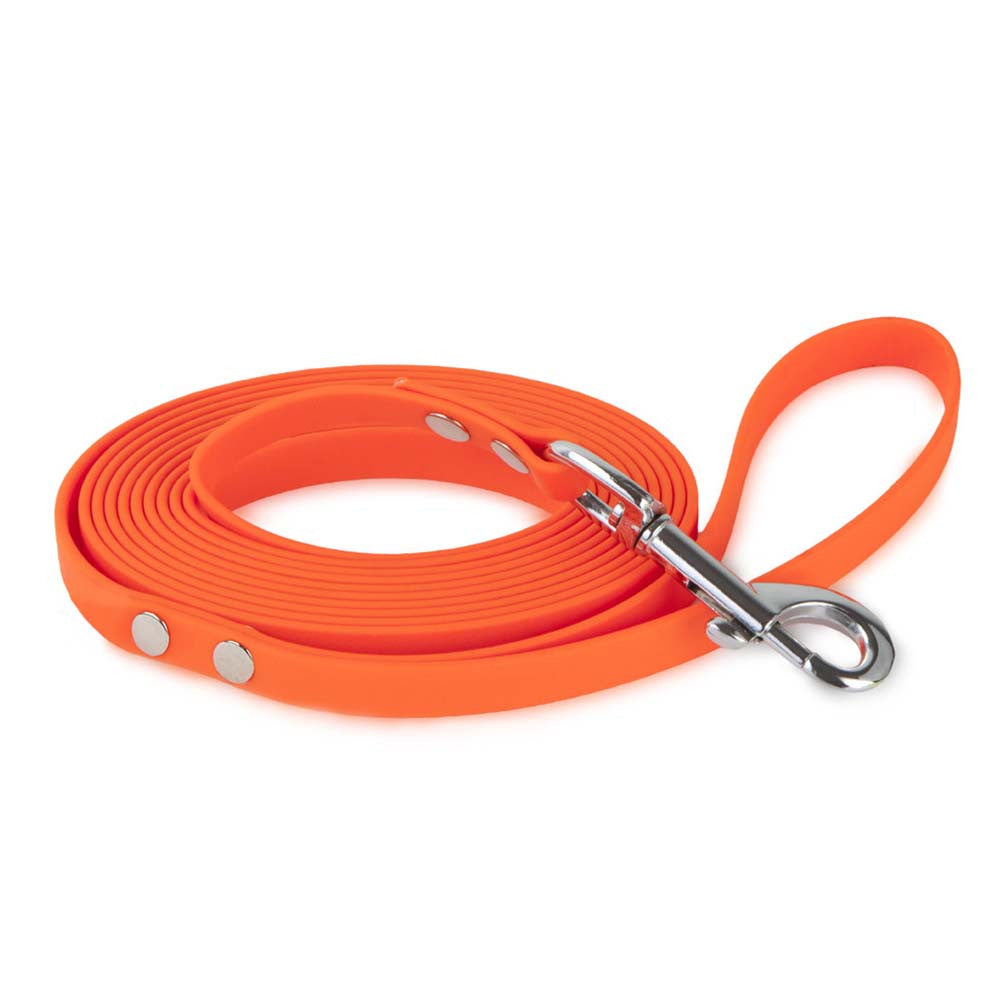 Laisse BioThane avec poignée orange de firedog