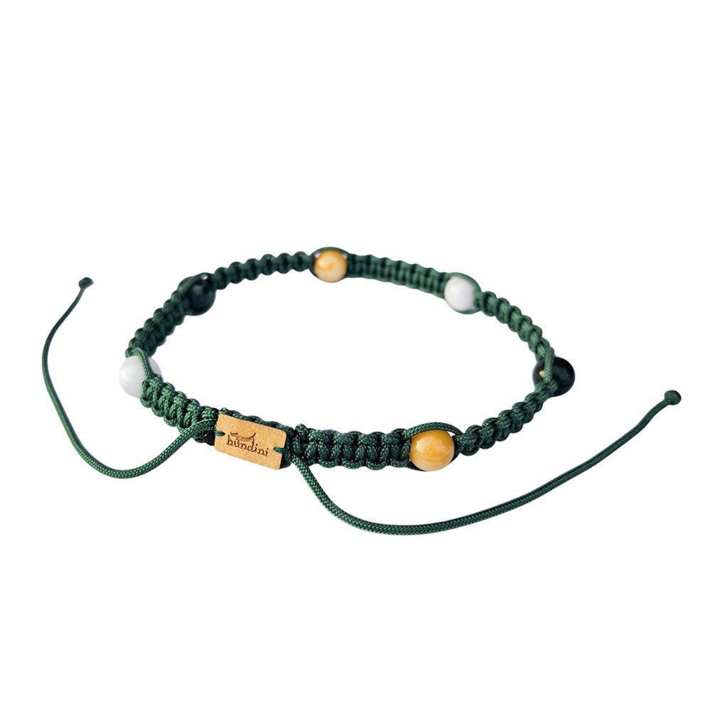 Healing Gemstone Necklace for Dogs - Strength & Vitality - HUNDINI
