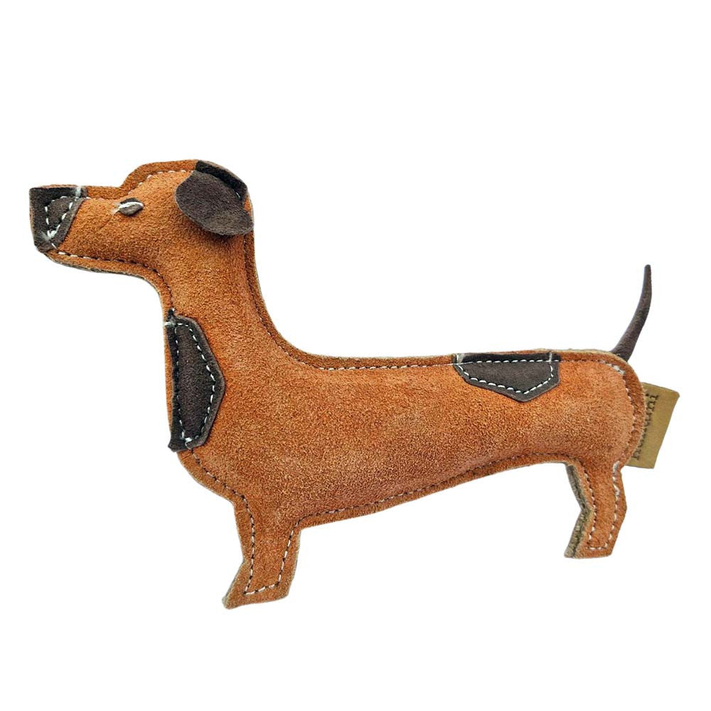 Wackel – das Wildleder Hundespielzeug von hundini