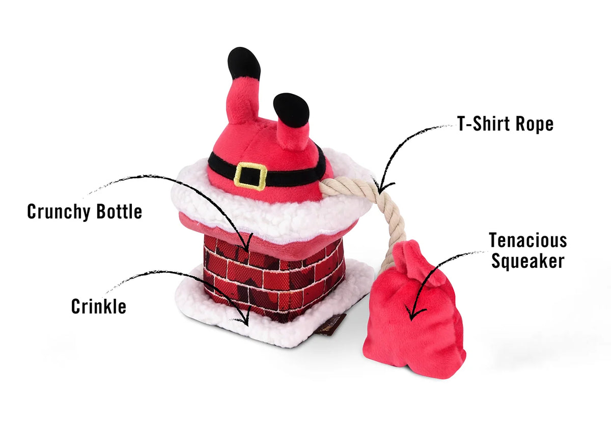 Clumsy Claus – Weihnachtliches Hundespielzeug - Pet P.L.A.Y.
