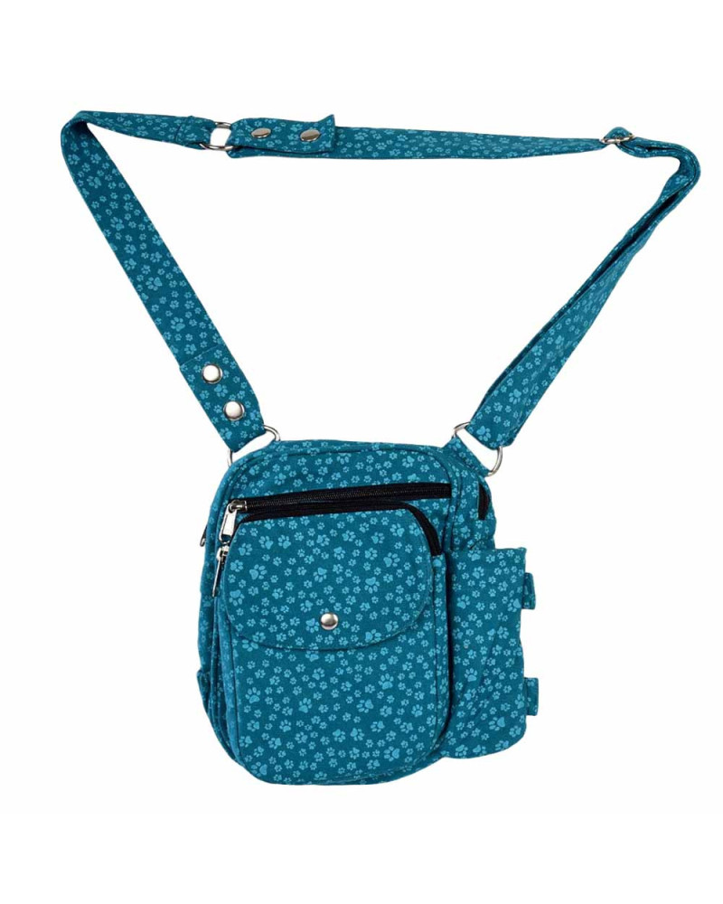 Praktische Gassi-Tasche mit Hundepfoten Konstanz für den Hundespaziergang von NIJENS