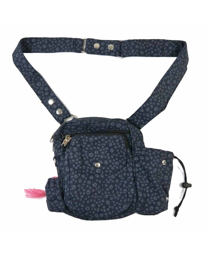 Praktische Gassi-Tasche mit Hundepfoten Konstanz für den Hundespaziergang von NIJENS