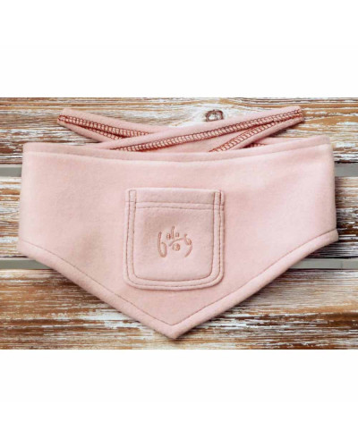 Bio Hundehalstuch mit Lavendel von Dog Filou's in Rose