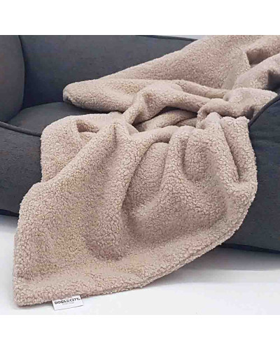 Hundedecke Curly Teddy-Stoff von Dogs in the City bei hundini