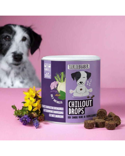 Chillout Drops von Tierliebhaber gegen Stress beim Hund