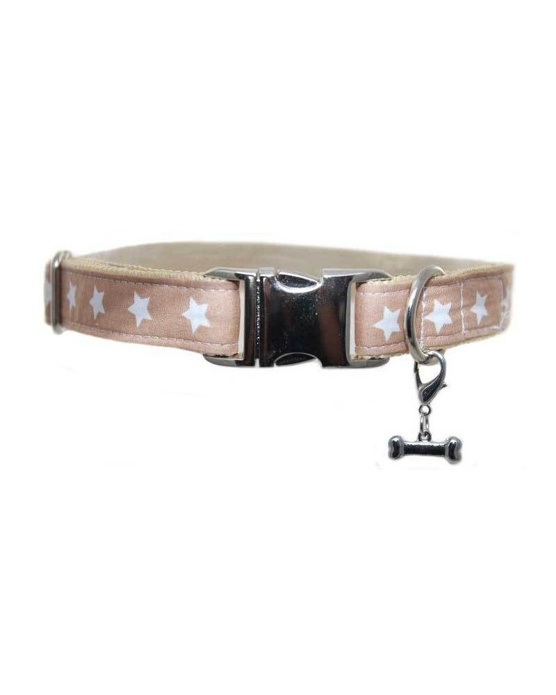 Halsband Sternchen hellbraun