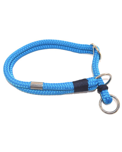 Handgespleisstes Tau-Halsband blitzblau-marine