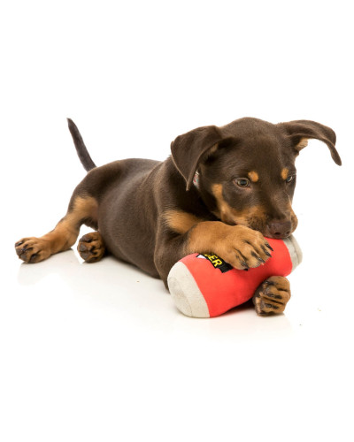 Plüscht-Bierdose für Hunde von Fuzzyard