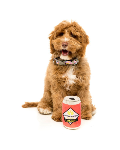 Plüscht-Bierdose für Hunde von Fuzzyard
