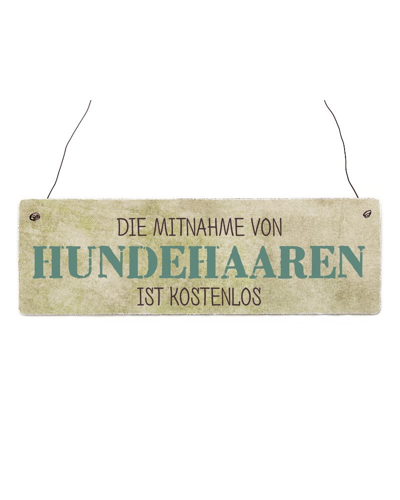 Vintage-Schild für Hundefreunde