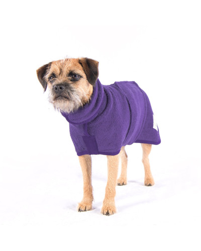 Hunde-Bademantel von Ruff And Tumble purpur