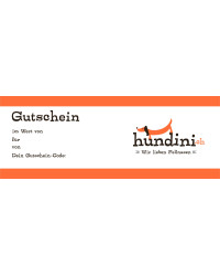 hundini.ch-Gutschein über 50 Franken