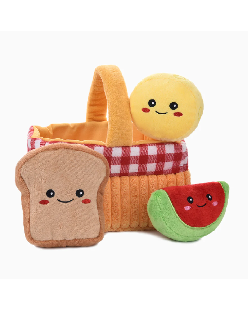 Witziges Hunde-Puzzle Picknick Korb von Hugsmart