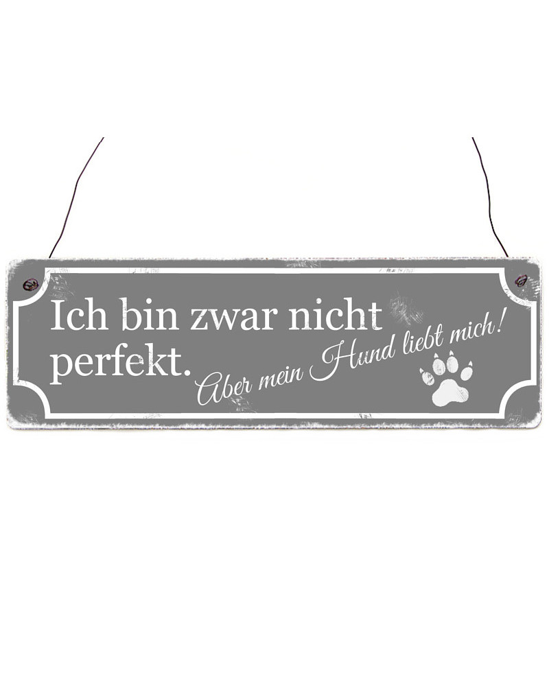 Vintage-Schild für Hundefreunde Vintage-Schild für Hundefreunde