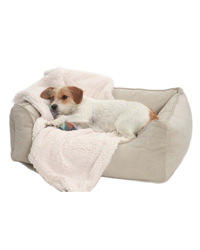 Hundebett Chelsea Cord in dunkel Grau von Dogs in the City
