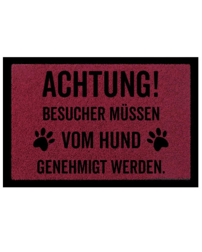 Fussmatten mit lustigen Hundesprüchen