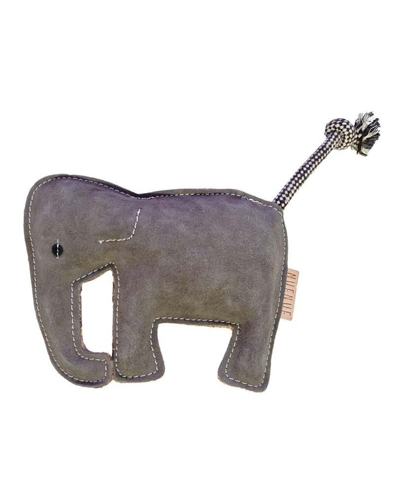 Wildleder-Elefant - Hundespielzeug von NufNuf