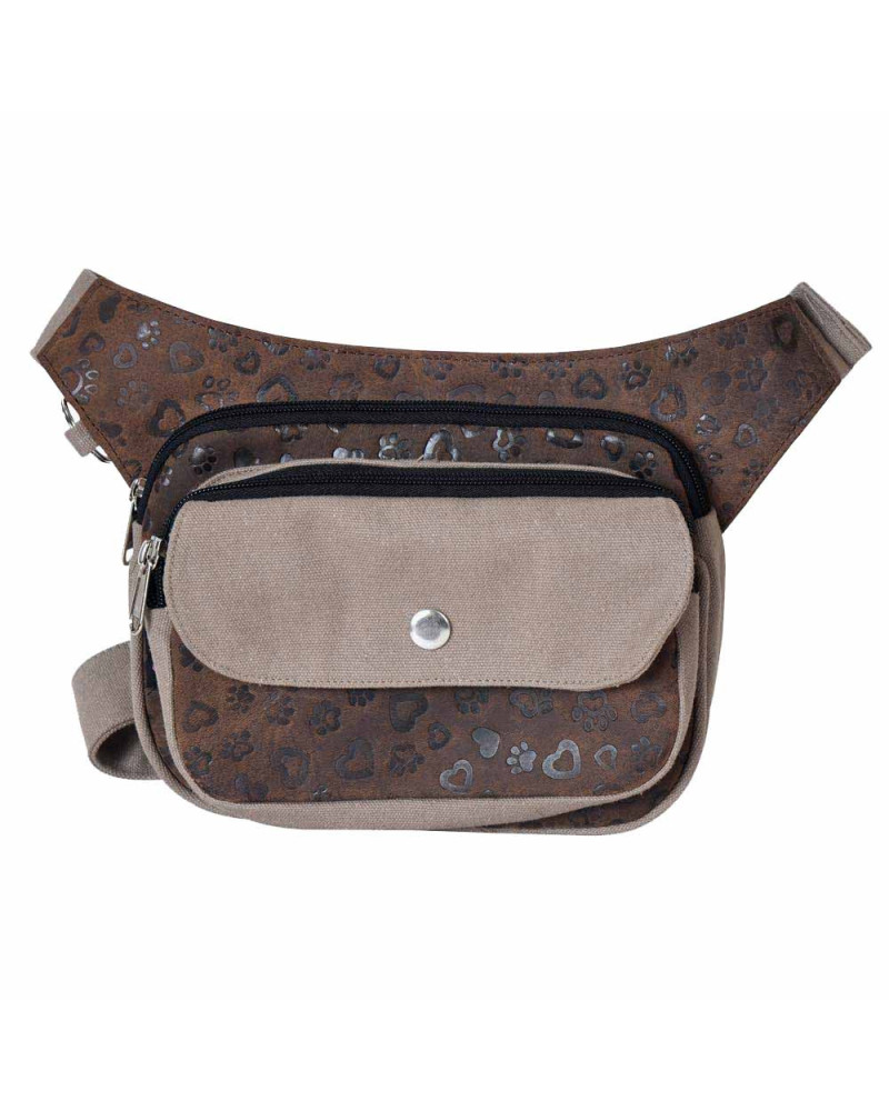 Stylische vintage Bauchtasche für den Hundespaziergang von NIJENS