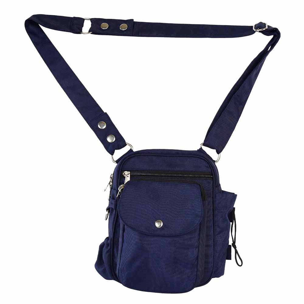 Dog Walking Bag Konstanz with Bottle Holder 71017 Blue Water Repellent - Nijens