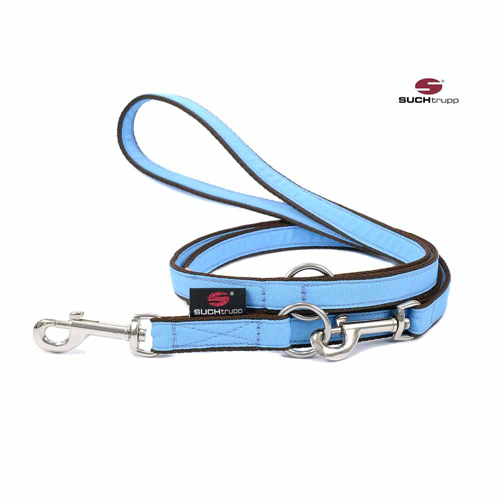 Laisse pour chien BLEU CLAIR 2 mètres (2cm) de SUCHtrupp