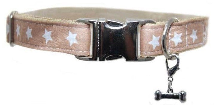 Collier petites étoiles marron clair