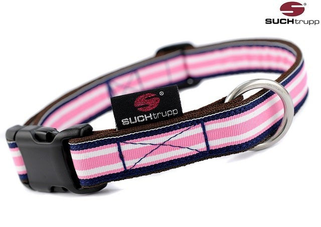 Dog collar Polo pink by SUCHtrupp