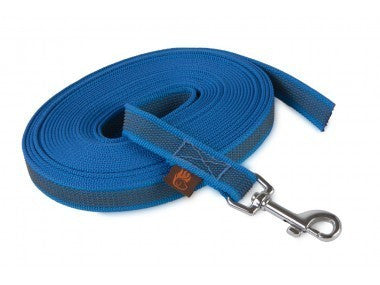 Gummierte Leine in blau von firedog