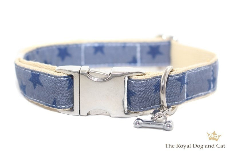 Collier Petite étoile bleu jean