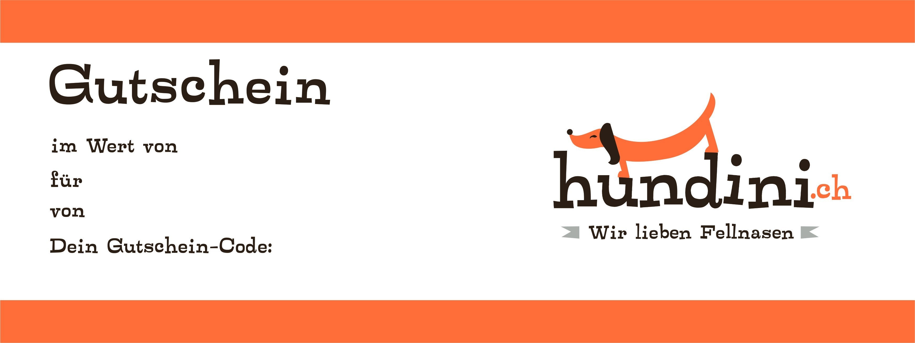 Bon de CHF 30.– à valoir sur hundini.ch