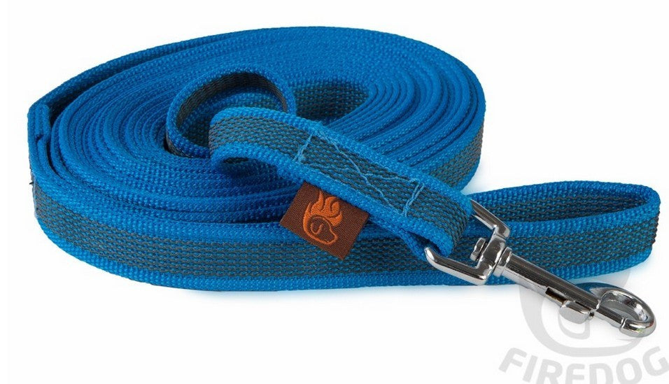 Gummierte Leine 3 m mit Handschlaufe - firedog