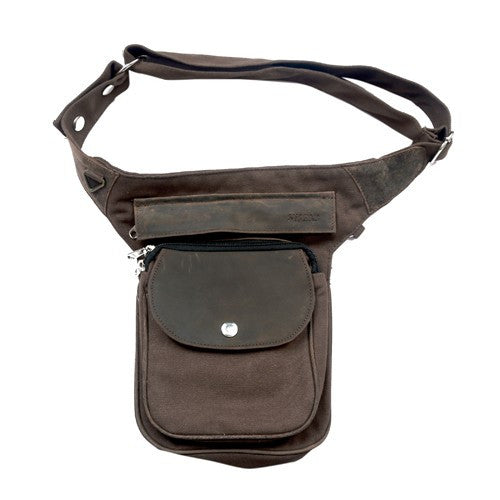 Sac banane Hanovre Vintage 3015 cuir/toile par Nijens