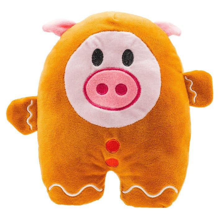 Schweinchen im Weihnachtskostüm