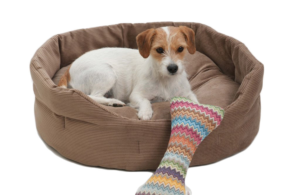 Round dog bed Chelsea Cord by DOGS in the CITY®