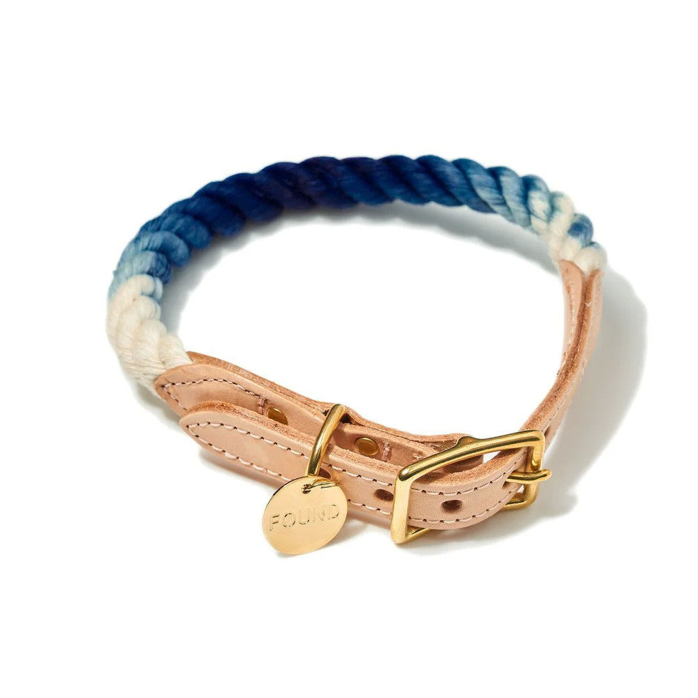 Collier en corde Indigo Ombre de FOUND MY ANIMAL
