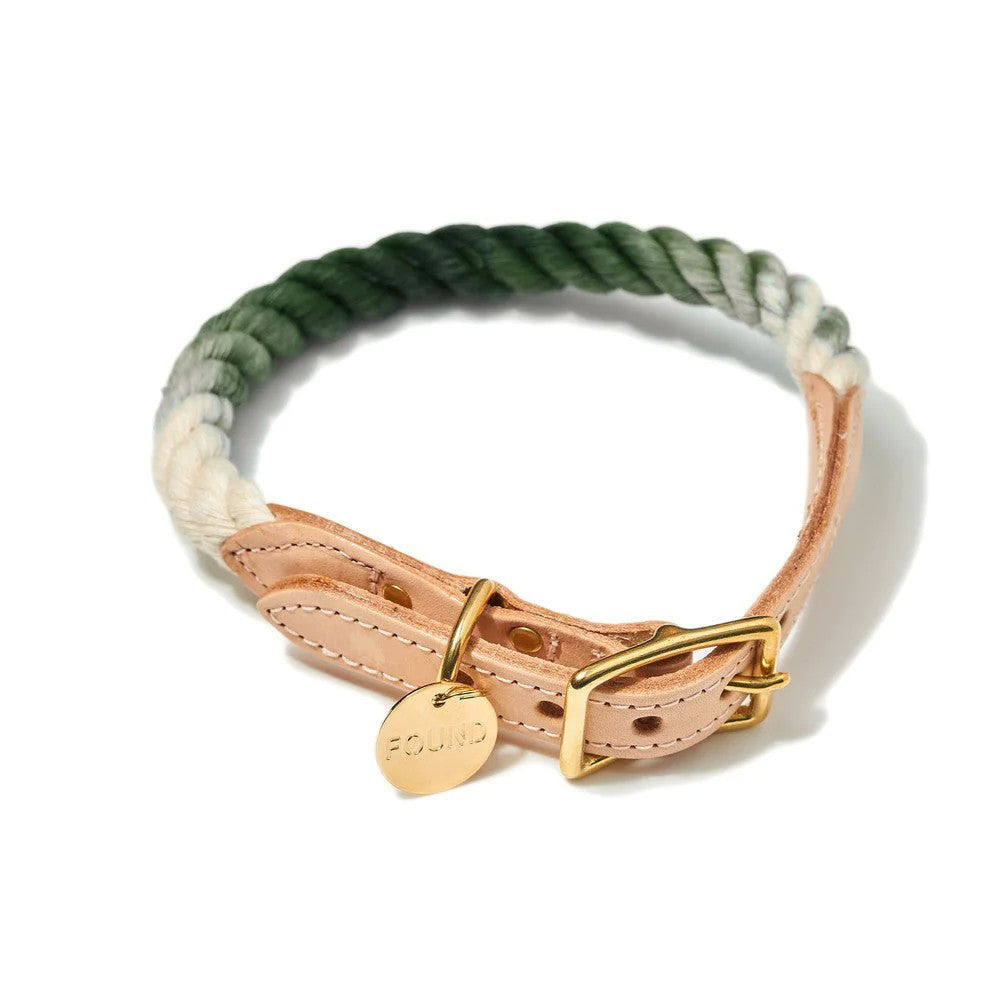 Collier de corde Ombre Olive de FOUND MY ANIMAL
