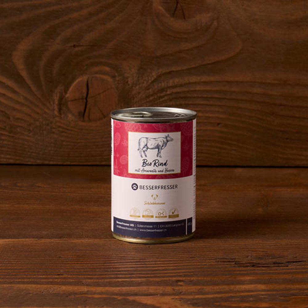 Bio Rind mit Amaranth und Beeren - BESSERFRESSER Hundefutter