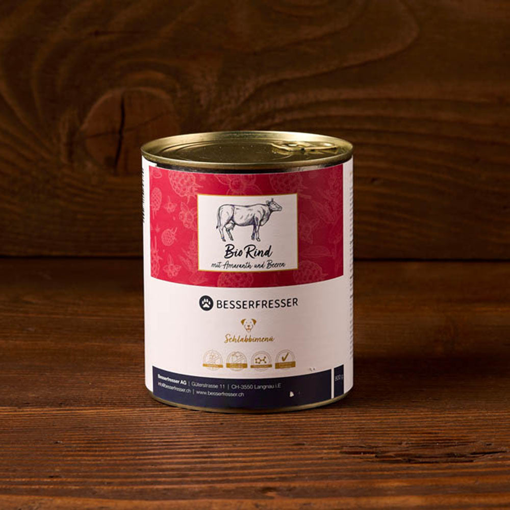 Bio Rind mit Amaranth und Beeren - BESSERFRESSER Hundefutter