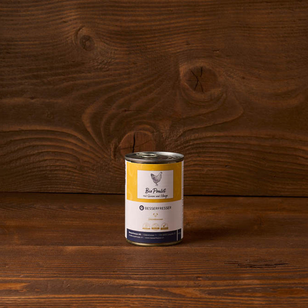 Organic Chicken with Quinoa and Mango - BESSERFRESSER Dog Food